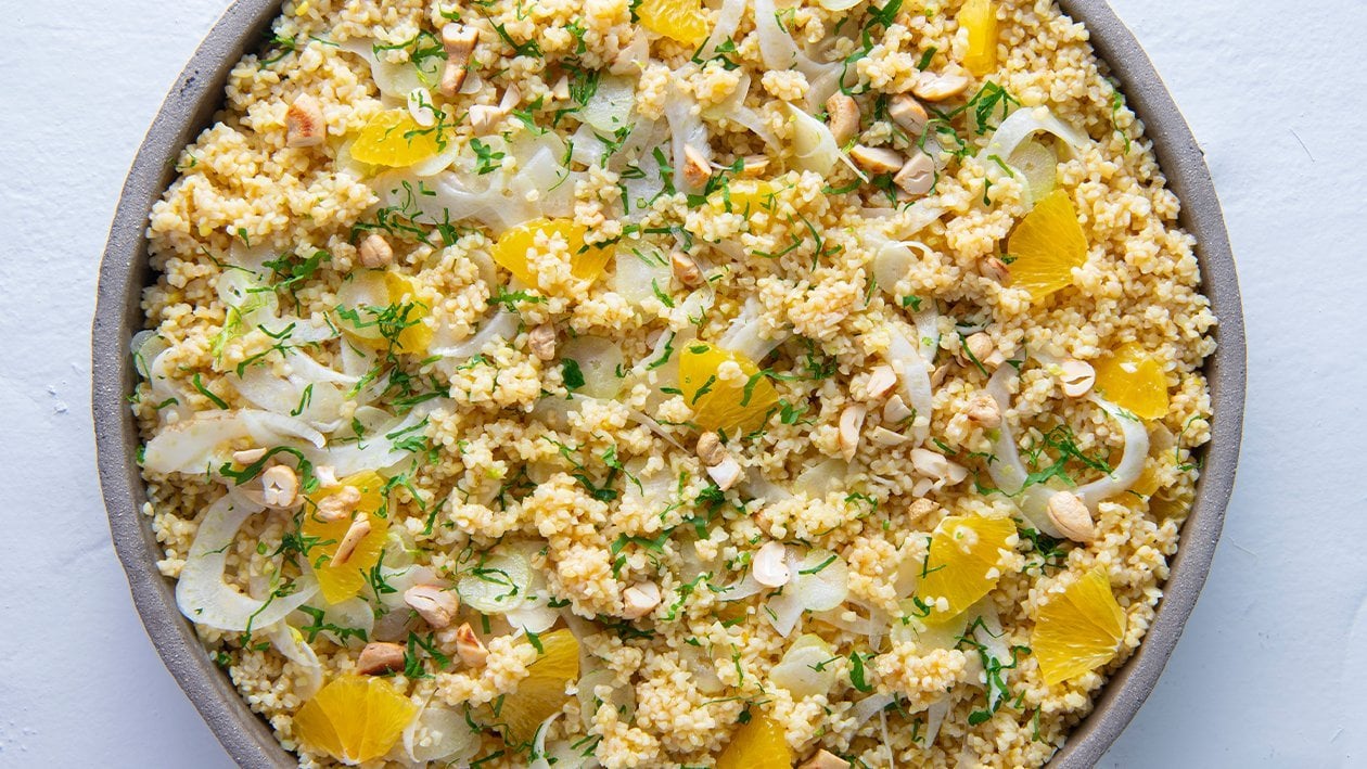 Bulgur salade met venkel en sinaasappel – Recept