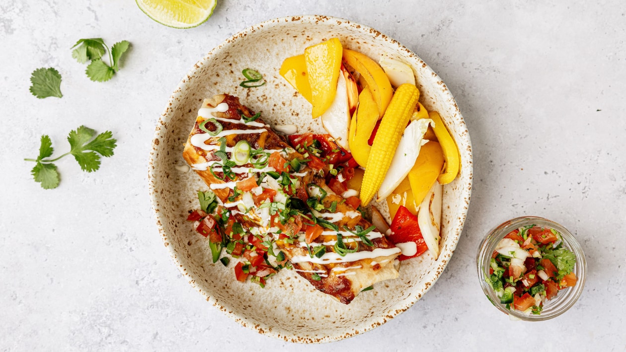 Vegan burrito met pico de gallo en yoghurtsaus – Recept