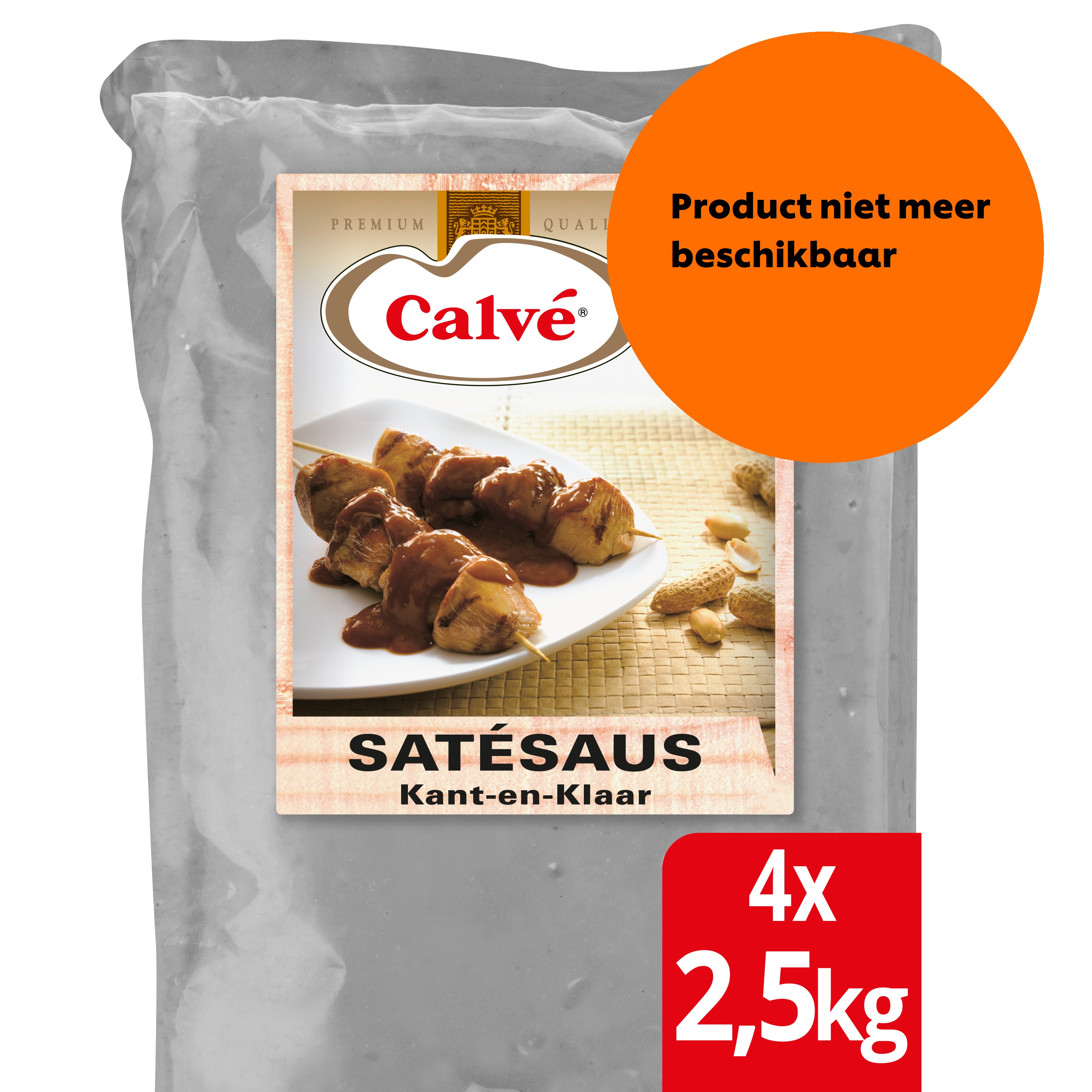 Calvé Satésaus Kant-en-Klaar 4x2,5L - 